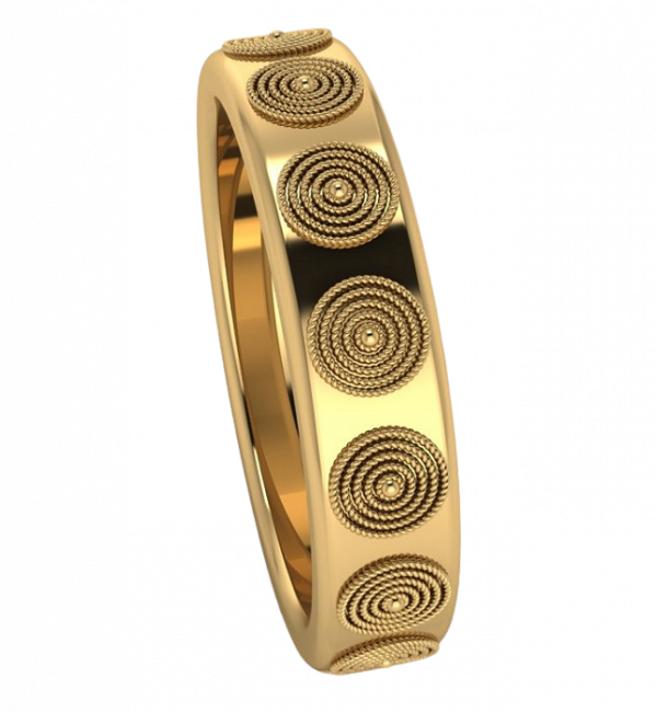 gold spiral ring