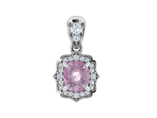 pink spinel pendant