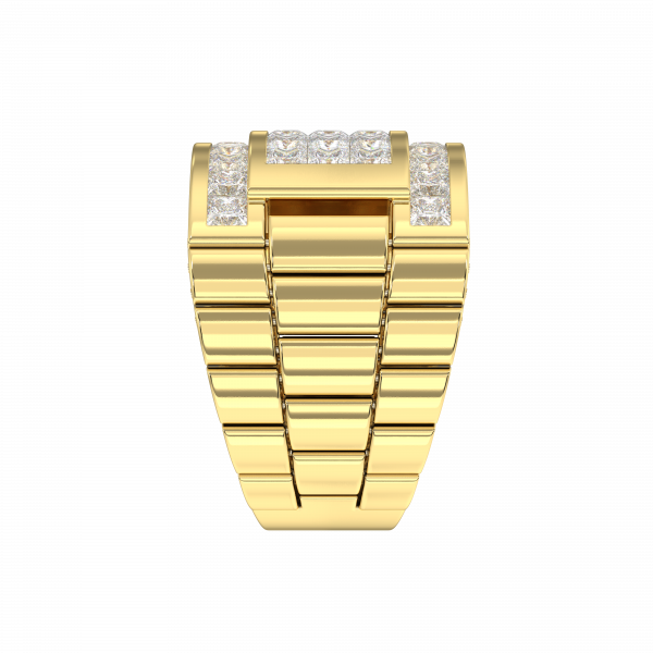 18k gold rolex ring