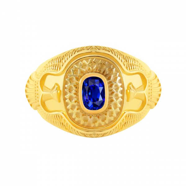 blue sapphire eagle ring