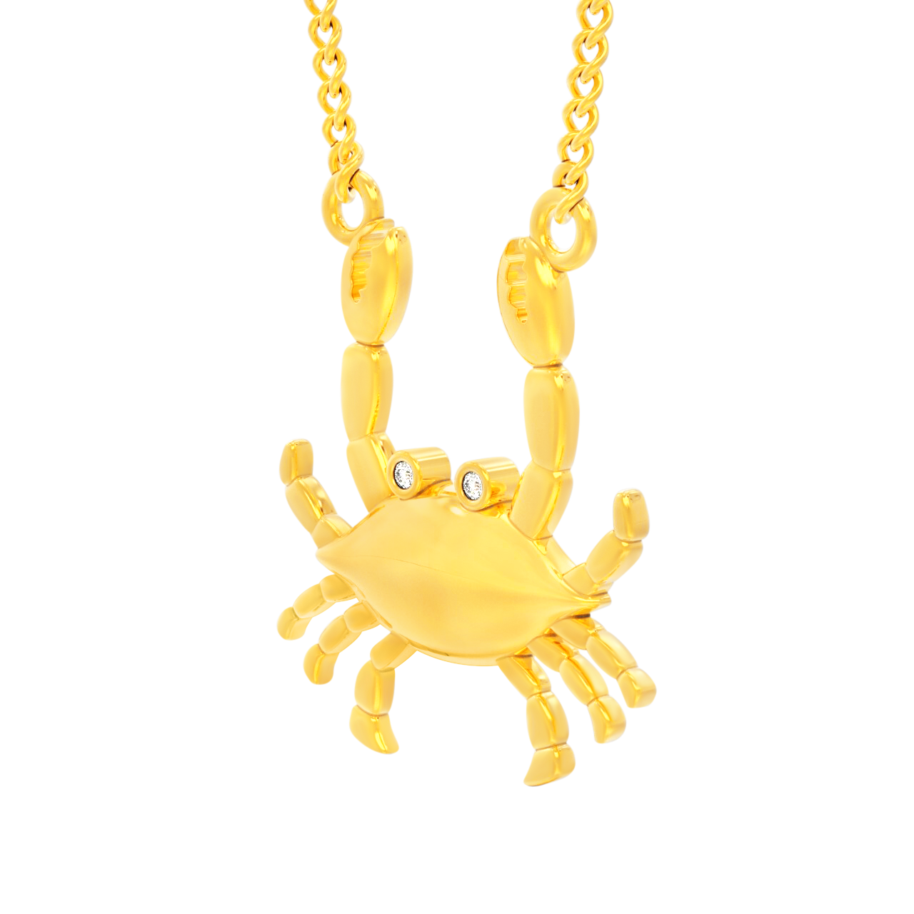 CZ Stones Crab 925 Sterling Silver Pendant at Rs 999 | Sterling Silver  Pendants in Jaipur | ID: 2852688866155