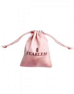 suede pouch fearless jewellery