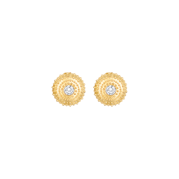 sea urchin earrings gold gold