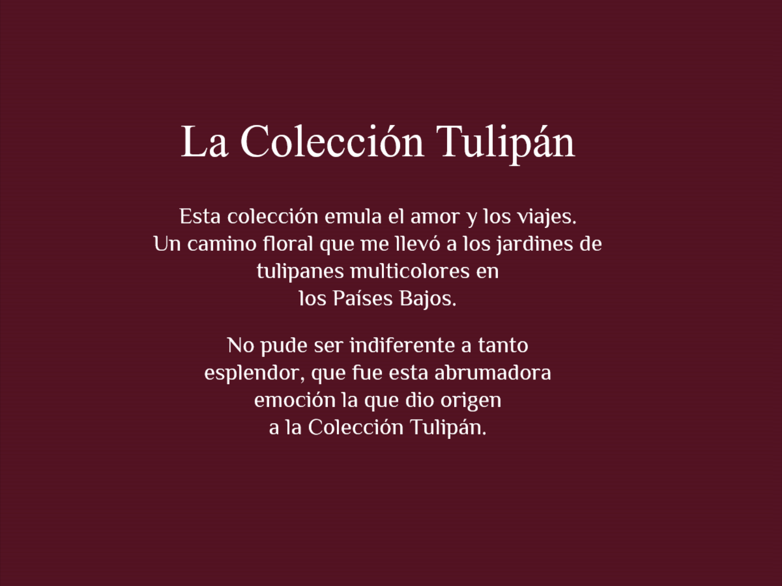 la coleccion tulipan 4