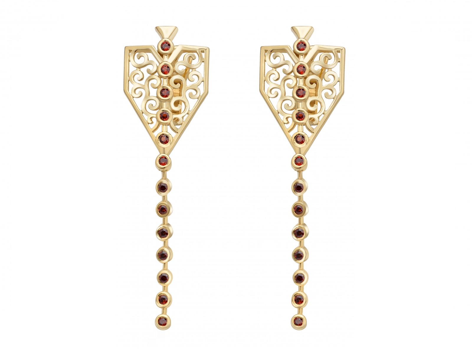 yellow gold filigrana jewellery filigree earrings the persica collection fearless jewellery