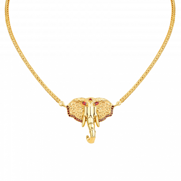 Elaphant Necklace Gold