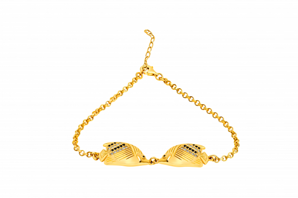 gold fish bracelet