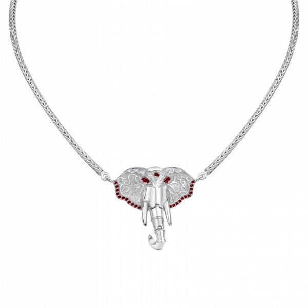 Elaphant Necklace Silver